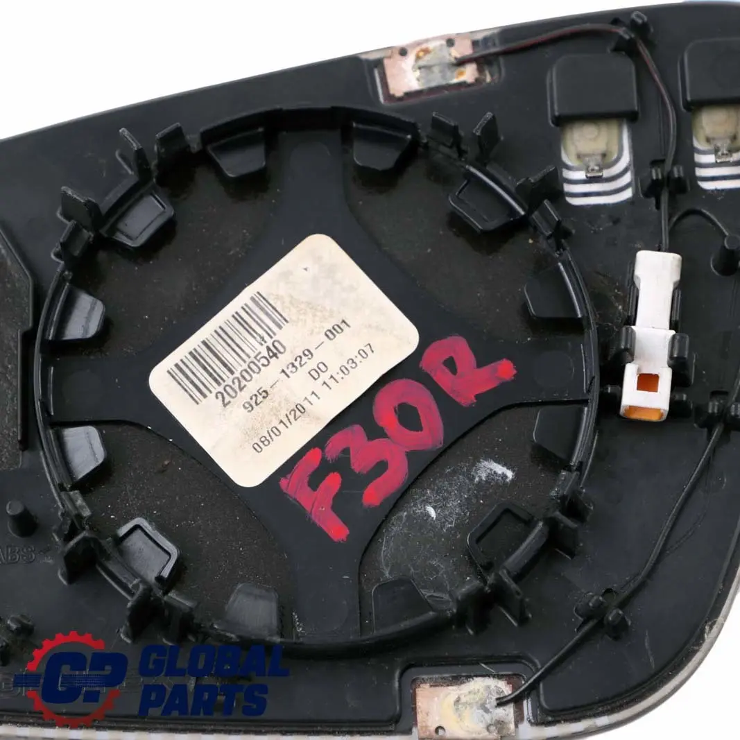 BMW 1 2 3 Series F20 F21 F22 F30 Wing Mirror Heated Auto Dip Glass Right O/S - SKU 7285006 - Part number 7285006