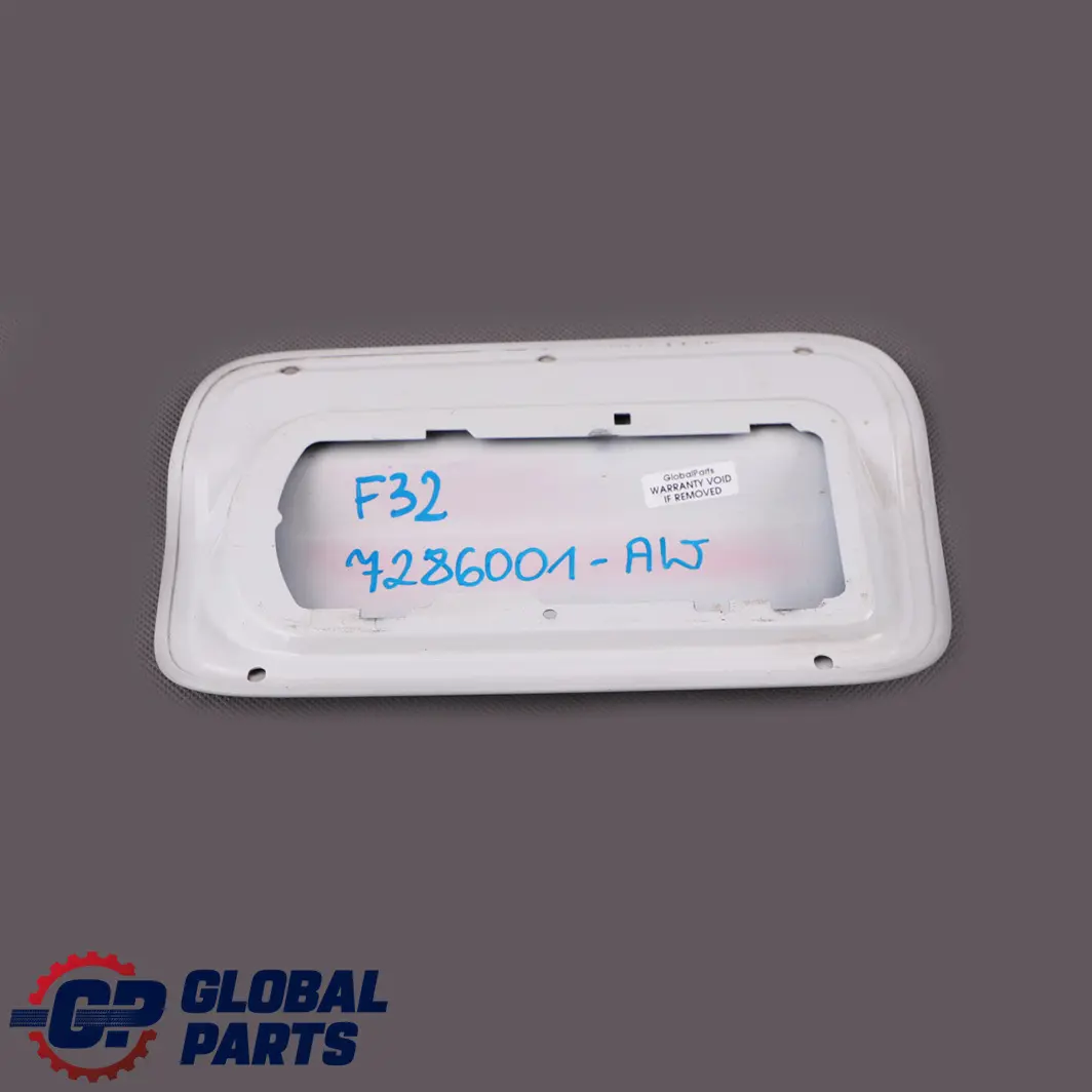 Llenado de combustible Flap Tapa Alpinweiss III Alpine White 300 BMW F32 LCI - SKU 7286001-AW - Número de pieza 7286001