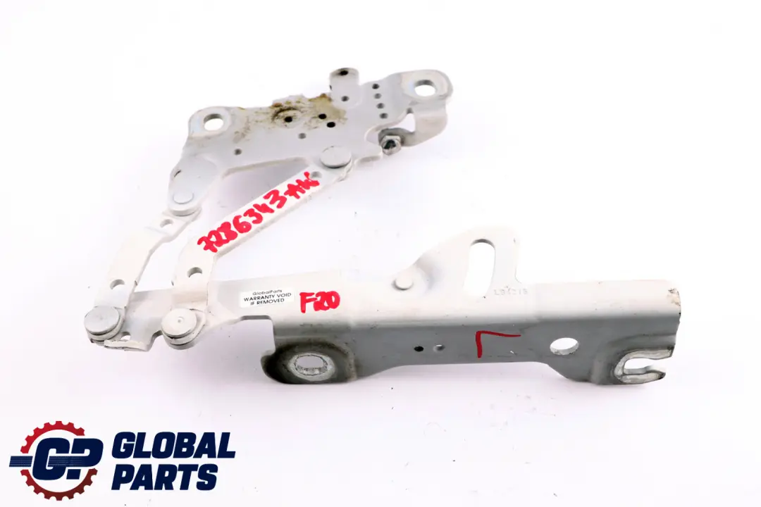 Cerniera Cofano Anteriore Sinistra Alpinweiss BMW F20 F22 F30 F31 - SKU 7286343-AW - Numero di parte 7286343
