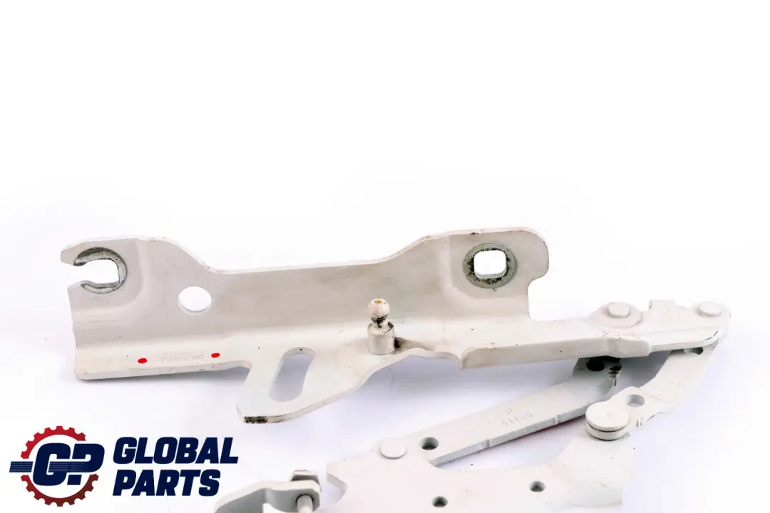 BMW F20 F22 F30 F31 Front Bonnet Hood Hinge Right O/S Alpinweiss 3 - SKU 7286344-AW - Part number 7286344