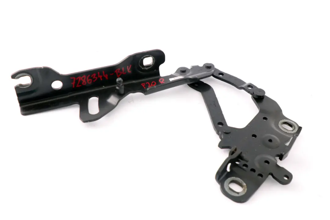 BMW F20 F21 F22 F30 F31 F32 F33 F36 Charniere de capot avant droite - SKU 7286344-BLK - Numéro de pièce 7286344