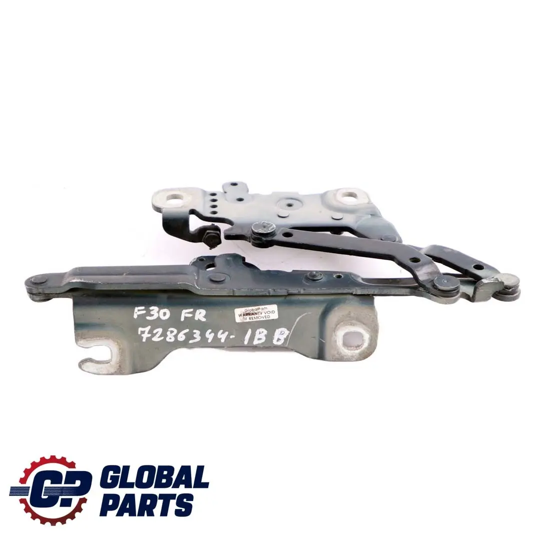 BMW F20 F30 F32 Front Bonnet Hood Hinge Right O/S Imperial Blau Brillant A89 - SKU 7286344-IBB - Part number 7286344