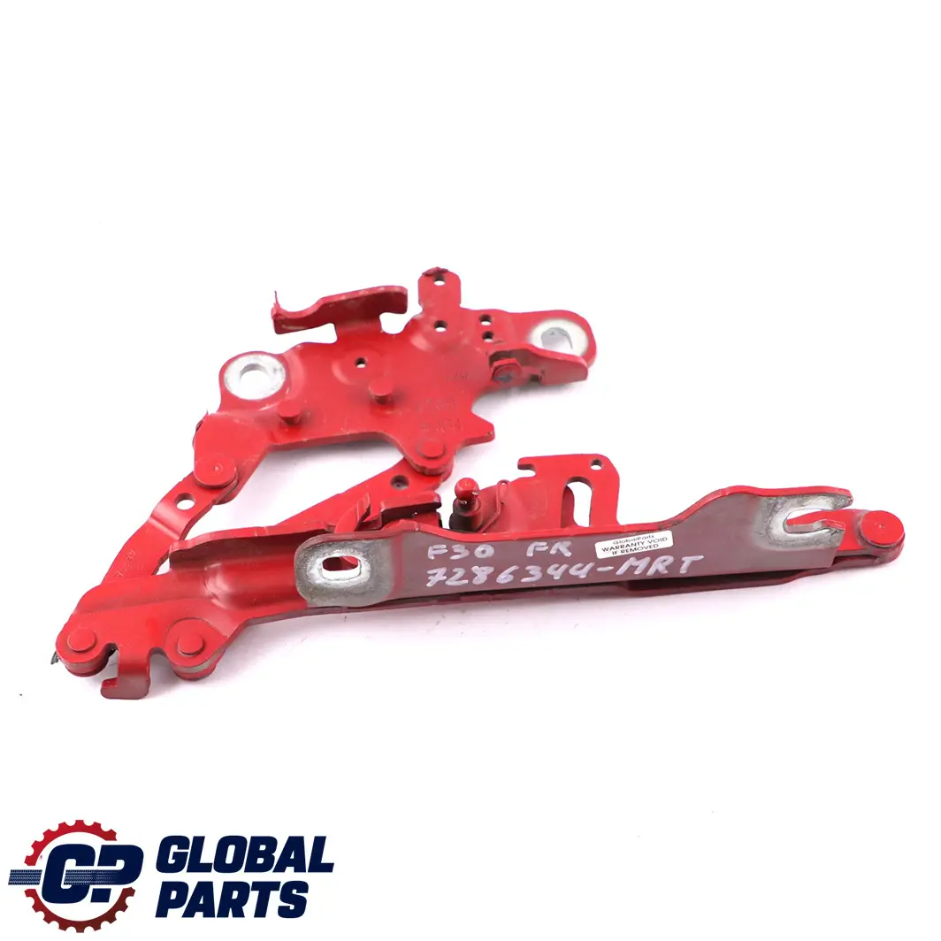 Charnière de Capot Avant Droite Melbourne Rot pour BMW F20 F22 F30 F31 à propos du numéro de pièce 7286344 BMW F20 F22 F30 F31 Charnière de Capot Avant Droite Melbourne Rot - SKU 7286344-MRT - Numéro de pièce 7286344