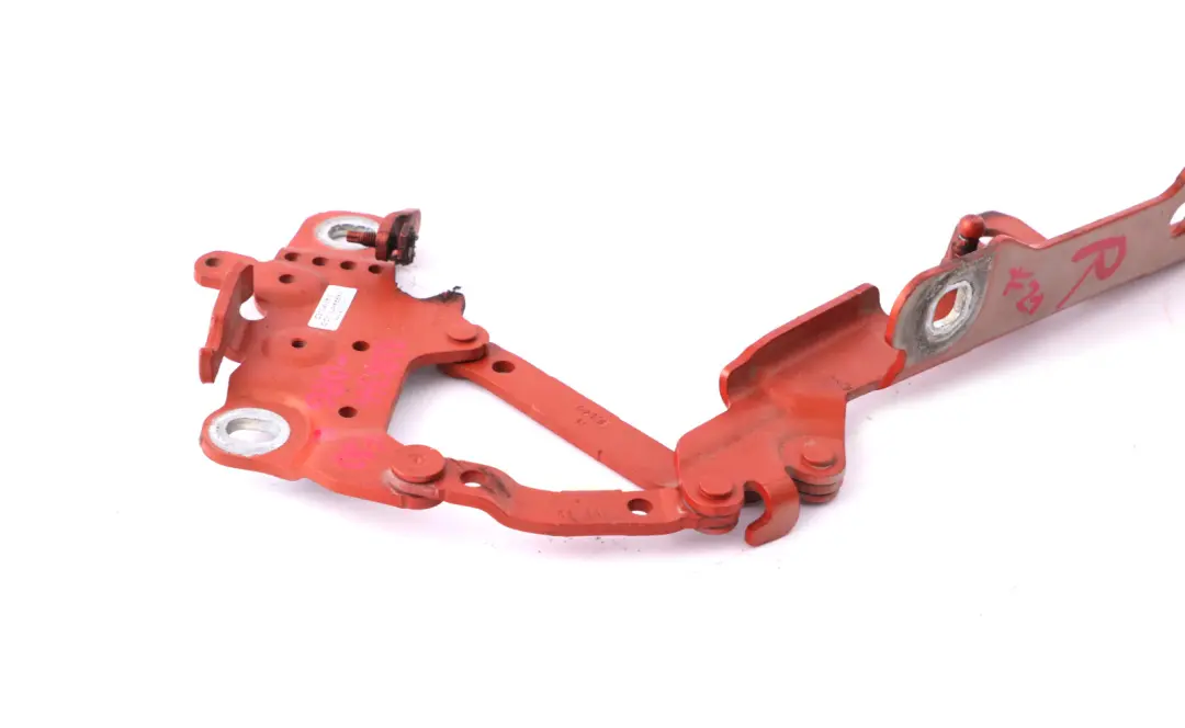 Front Bonnet Hood Hinge Right Valencia Orange to BMW 1 2 3 Series F20 F22 F30 F31 with Part number 7286344 BMW 1 2 3 Series F20 F22 F30 F31 Front Bonnet Hood Hinge Right Valencia Orange - SKU 7286344-ORG - Part number 7286344