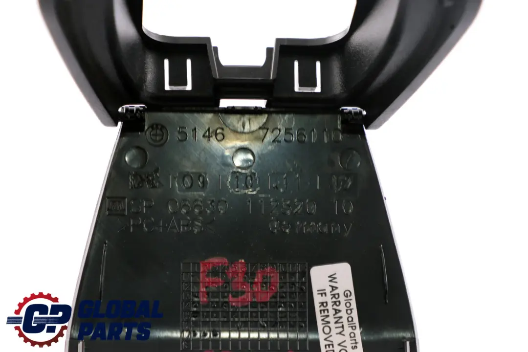 BMW F30 F32 F80 F82 Kindersitz Isofix Abdeckung hinten schwarz 7256110 - SKU 7287104 - Teilenummer 7287104