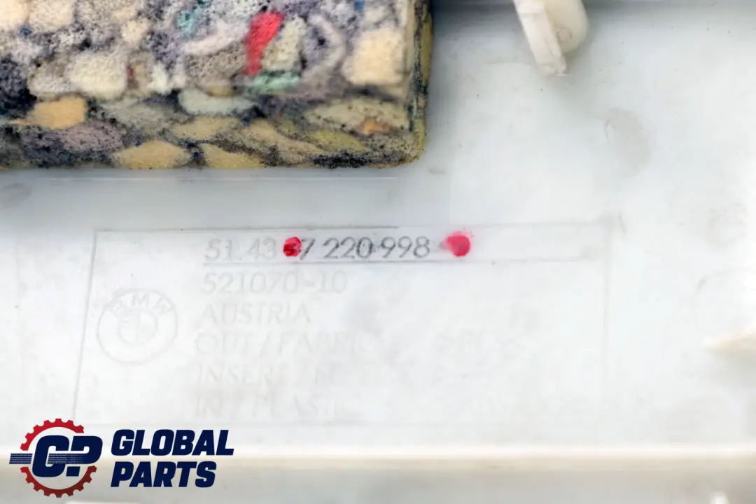 BMW F30 F80 M3 Tapa Columna B Superior Derecha Everestgrau Gris 7220998 - SKU 7288216 - Número de pieza 7288216