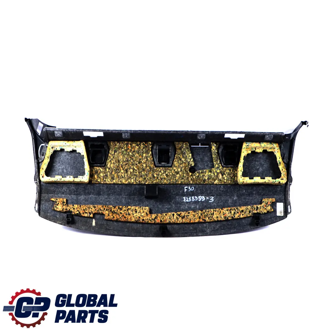 Window Parcel Shelf Loading Cover Schwarz Black to BMW 3 F30 F80 M3 3 Rear with Part number 7288359 BMW 3 F30 F80 M3 3 Rear Window Parcel Shelf Loading Cover Schwarz Black - SKU 7288359-3 - Part number 7288359
