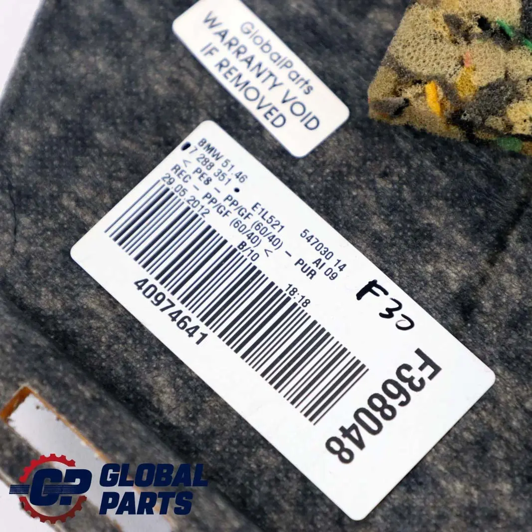 3er F30 F80 M3 Heckscheibe Hutablage Ladeabdeckung Schwarz Schwarz für BMW mit Teilenummer 7288359 BMW 3er F30 F80 M3 Heckscheibe Hutablage Ladeabdeckung Schwarz Schwarz - SKU 7288359 - Teilenummer 7288359