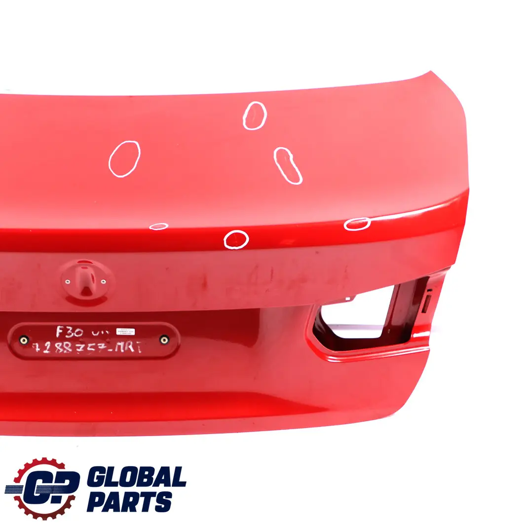 BMW 3 F30 F80 M3 Rear Boot Trunk Lid Tailgate Melbourne Red Metallic - A75 - SKU 7288757-MRT - Part number 7288757