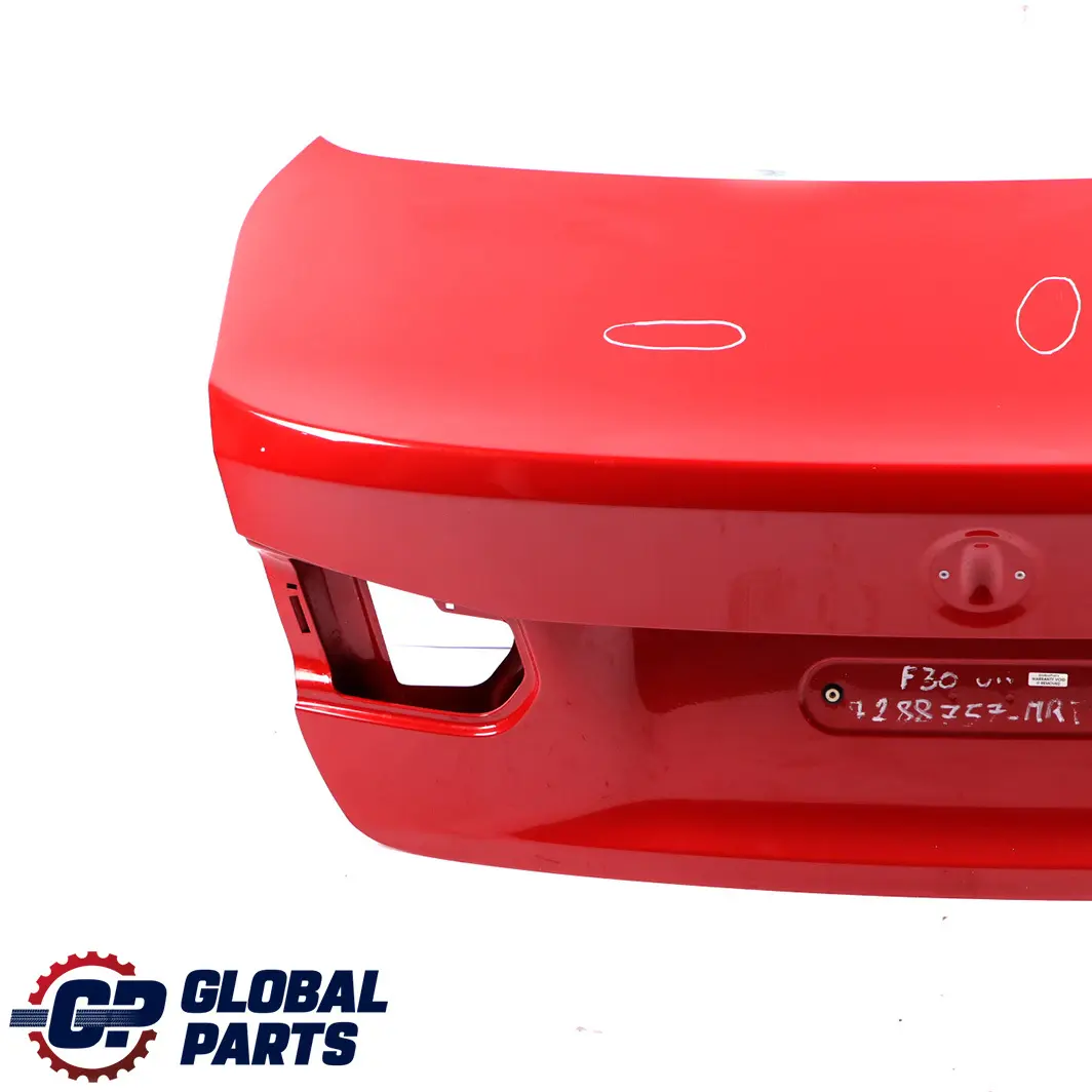 BMW 3 F30 F80 M3 Rear Boot Trunk Lid Tailgate Melbourne Red Metallic - A75 - SKU 7288757-MRT - Part number 7288757