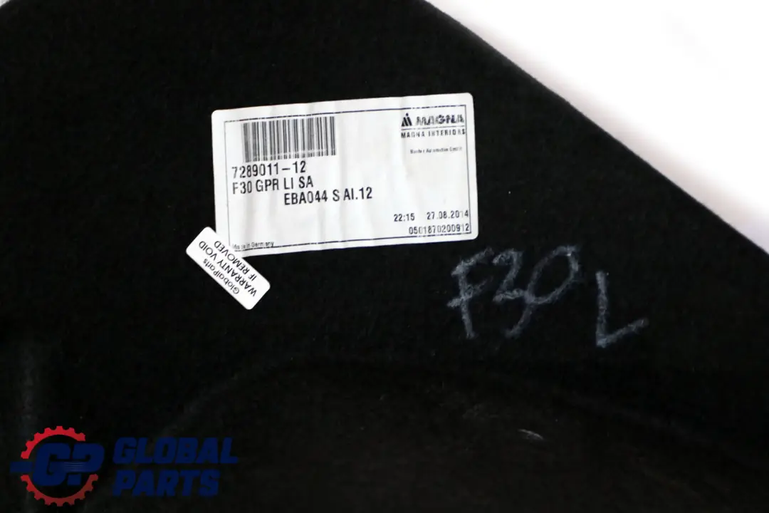 Tapicerka Boczek Bagażnika Lewy do BMW F30 F80 M3 o numerze 7289011 BMW F30 F80 M3 Tapicerka Boczek Bagażnika Lewy - SKU 7289011 - Numer Części 7289011