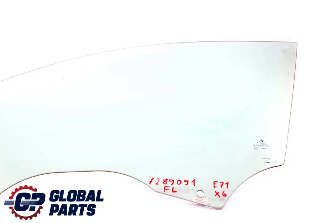 Anteriore Sinistra Porta Lato Verde Vetro Finestra AS2 per BMW X6 E71 con numero di parte 7289091 BMW X6 E71 Anteriore Sinistra Porta Lato Verde Vetro Finestra AS2 - SKU 7289091 - Numero di parte 7289091