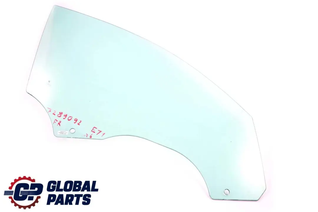 Front Right Door Side Green Window Glass AS2 to BMW X6 E71 with Part number 7289092 BMW X6 E71 Front Right Door Side Green Window Glass AS2 - SKU 7289092 - Part number 7289092