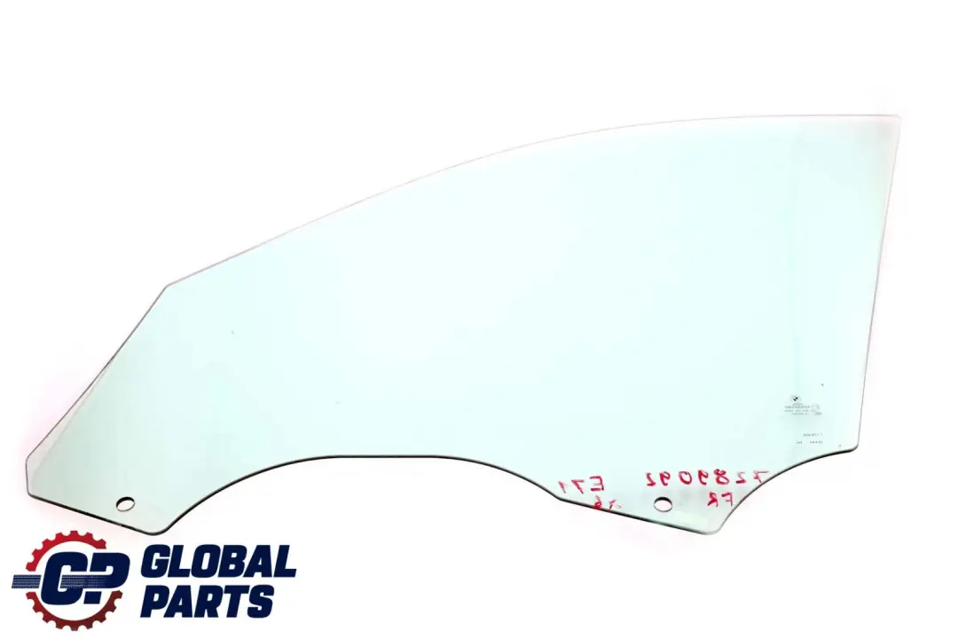 BMW X6 E71 Front Right Door Side Green Window Glass AS2 - SKU 7289092 - Part number 7289092