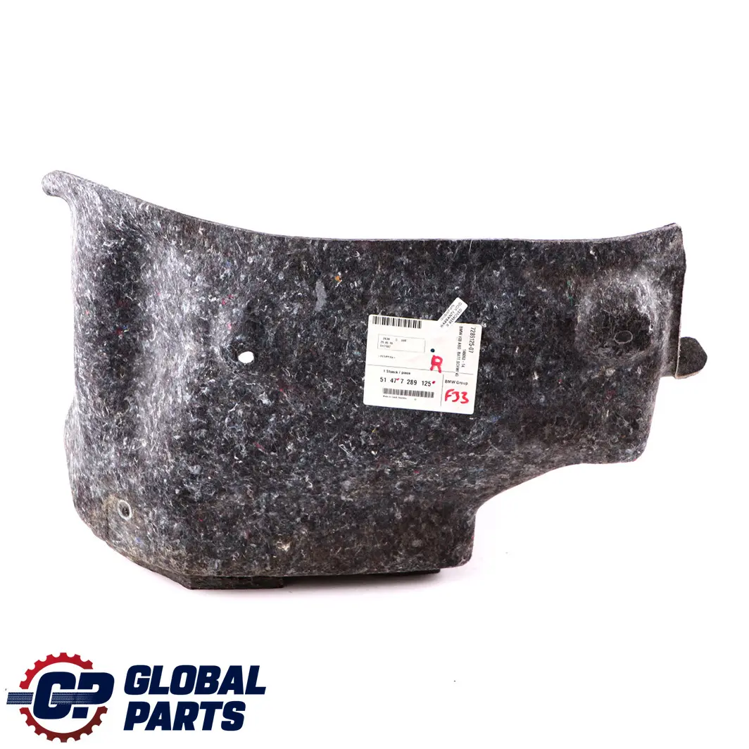 Panneau d'habillage de coffre arrière droit de cabriolet pour BMW F33 F83 M4 à propos du numéro de pièce 7289125 BMW F33 F83 M4 Panneau d'habillage de coffre arrière droit de cabriolet - SKU 7289125 - Numéro de pièce 7289125