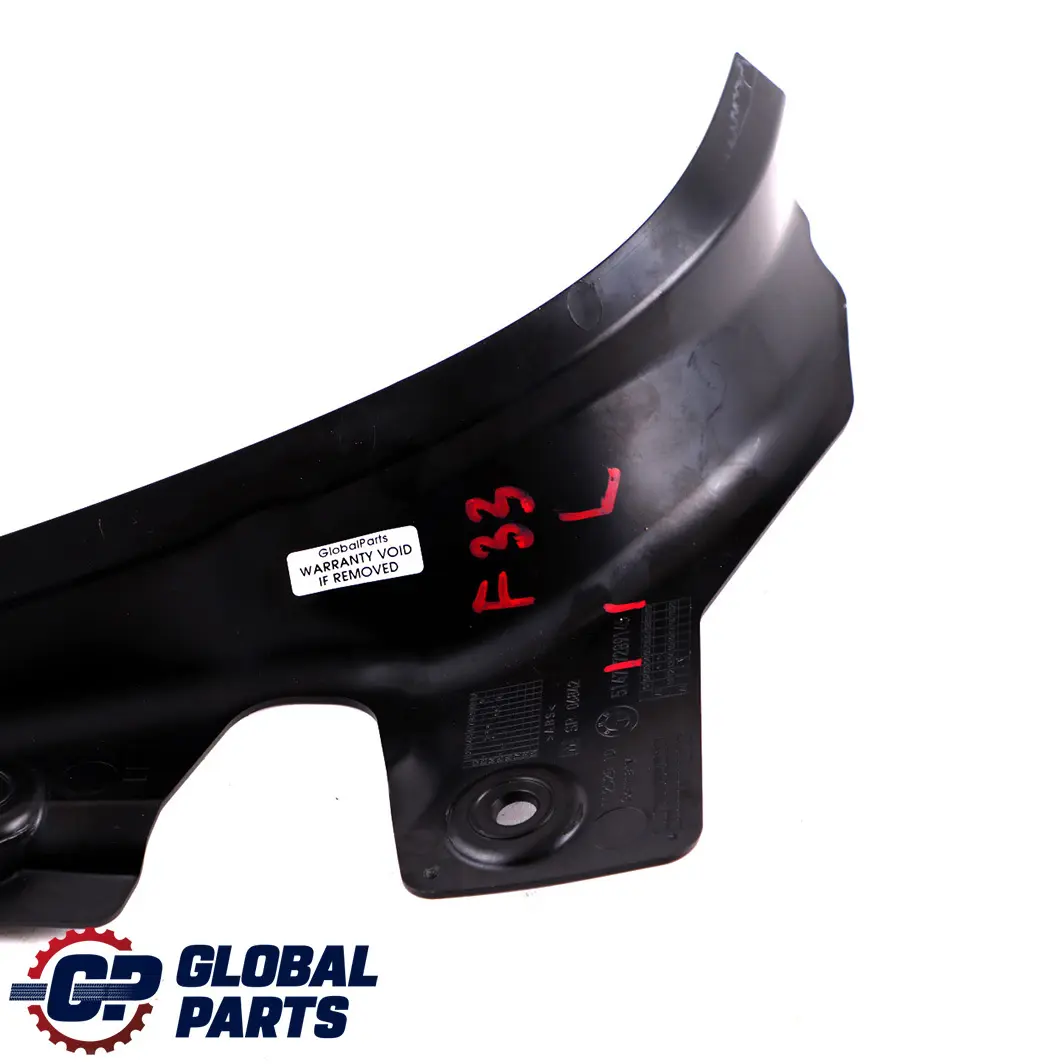Embellecedor Borde Carga Exterior Izquierdo Piso Maletero para BMW F33 F83 M4 con número de pieza 7289145 BMW F33 F83 M4 Embellecedor Borde Carga Exterior Izquierdo Piso Maletero - SKU 7289145 - Número de pieza 7289145