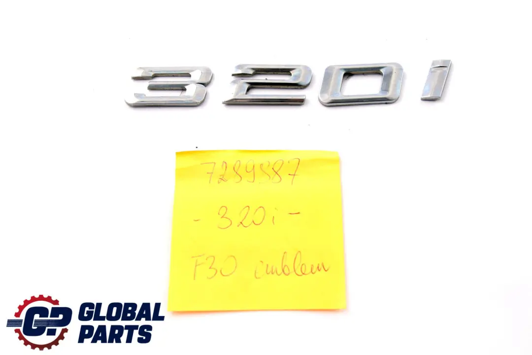 Emblem Lettering Logo 320i to BMW F30 LCI with Part number 7289887 BMW F30 LCI Emblem Lettering Logo 320i - SKU 7289887 - Part number 7289887