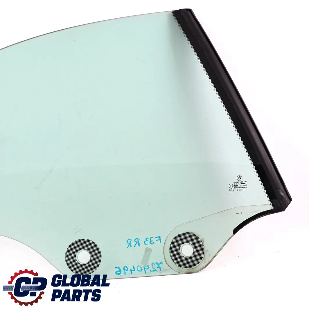 BMW F33 F83 M4 Rear Right O/S Side Window Glass AS2 - SKU 7290496 - Part number 7290496
