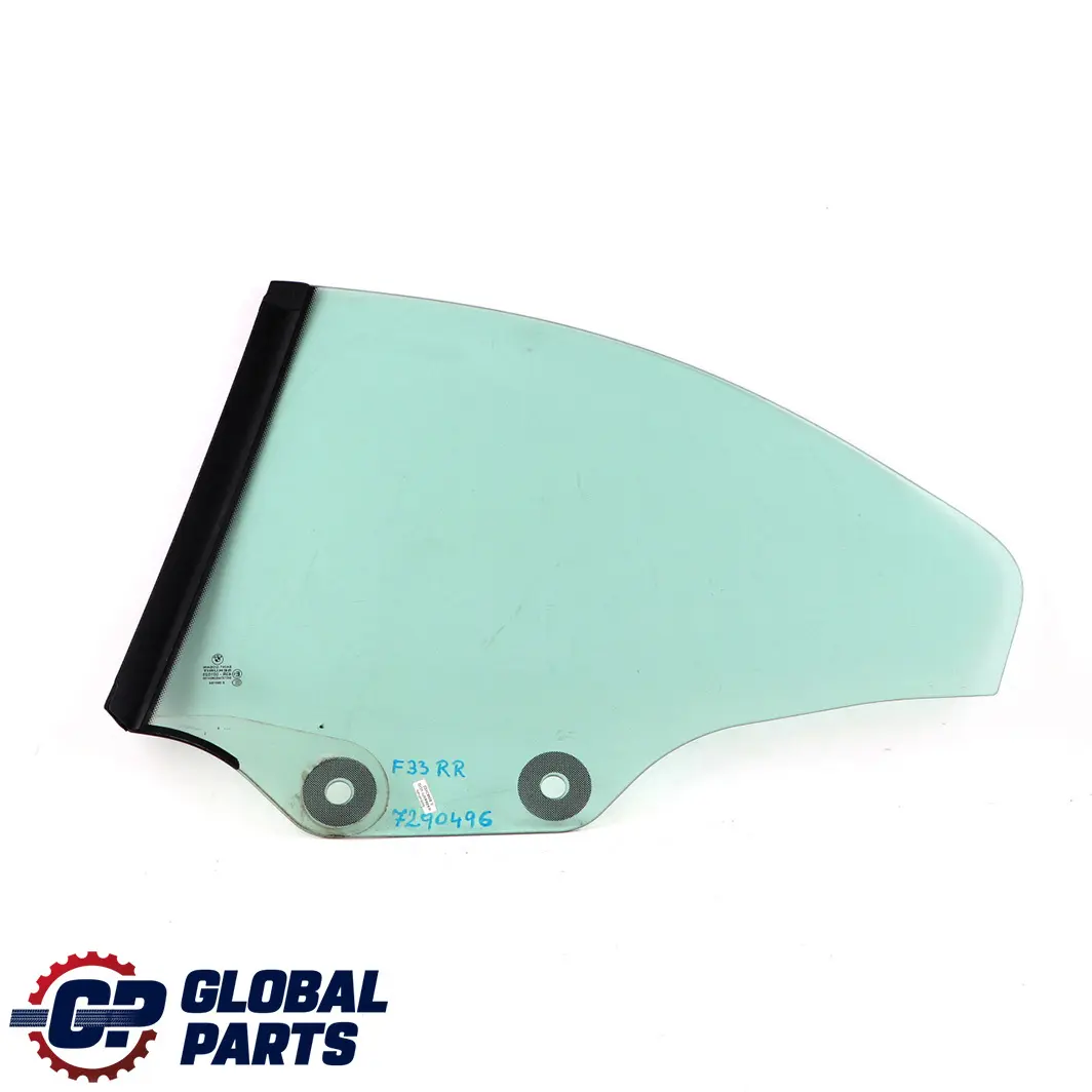 BMW F33 F83 M4 Cristal Ventana Lateral Trasera Derecha AS2 - SKU 7290496 - Número de pieza 7290496