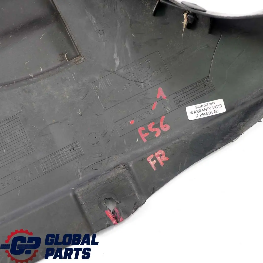 Garniture Inferieure Passage Roue Avant Droit pour Mini Cooper F55 F56 à propos du numéro de pièce 7290790 Mini Cooper F55 F56 Garniture Inferieure Passage Roue Avant Droit - SKU 7290790-1 - Numéro de pièce 7290790