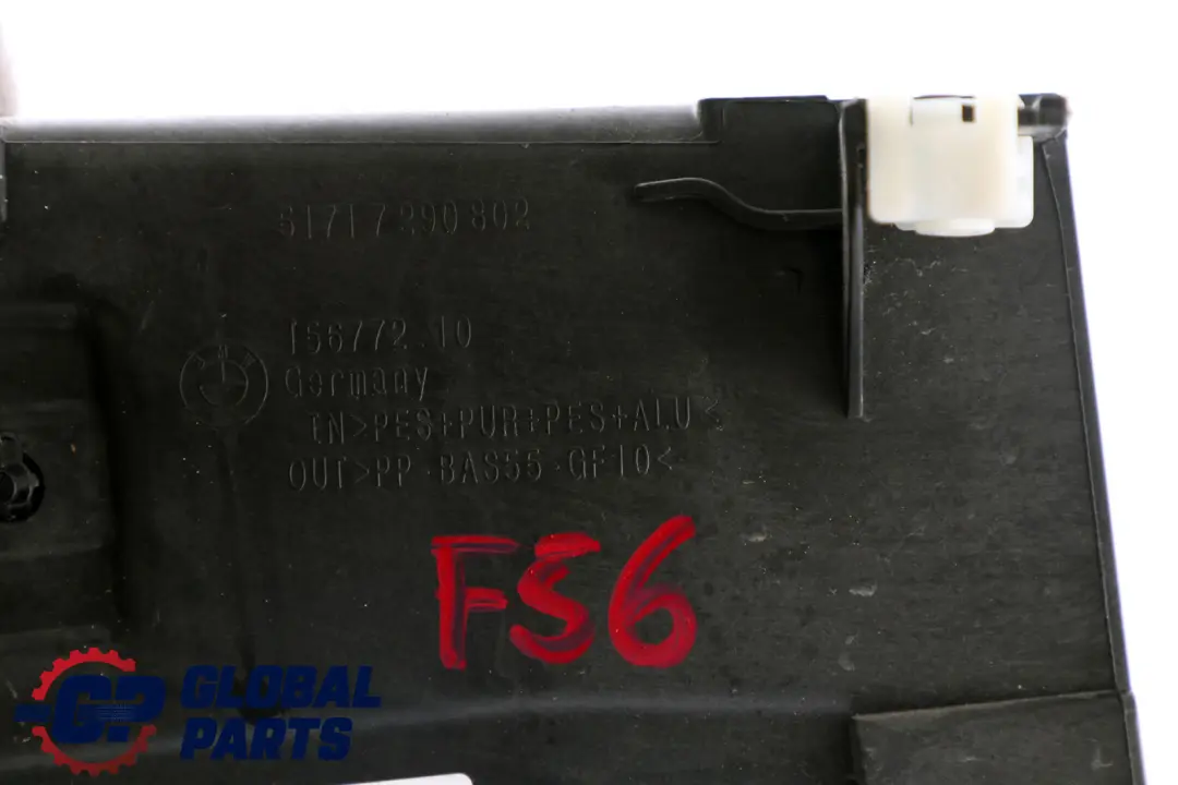 Mini Cooper F55 F56 F57 Cloison Compartiment moteur Section supérieure - SKU 7290802 - Numéro de pièce 7290802