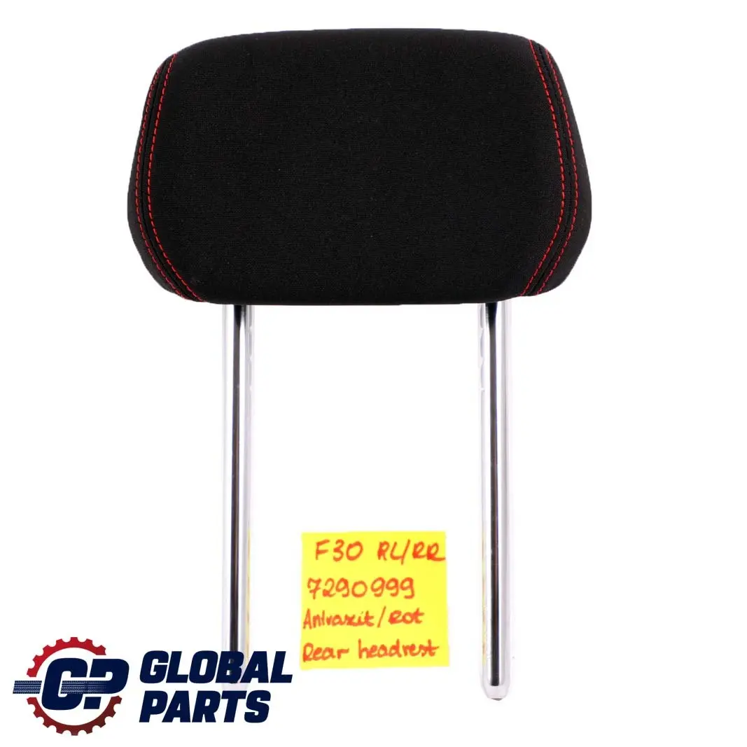 BMW F20 F30 Rear Left Right Seat Headrest Cloth Fabric Anthracite Red - SKU 7290999 - Part number 7290999