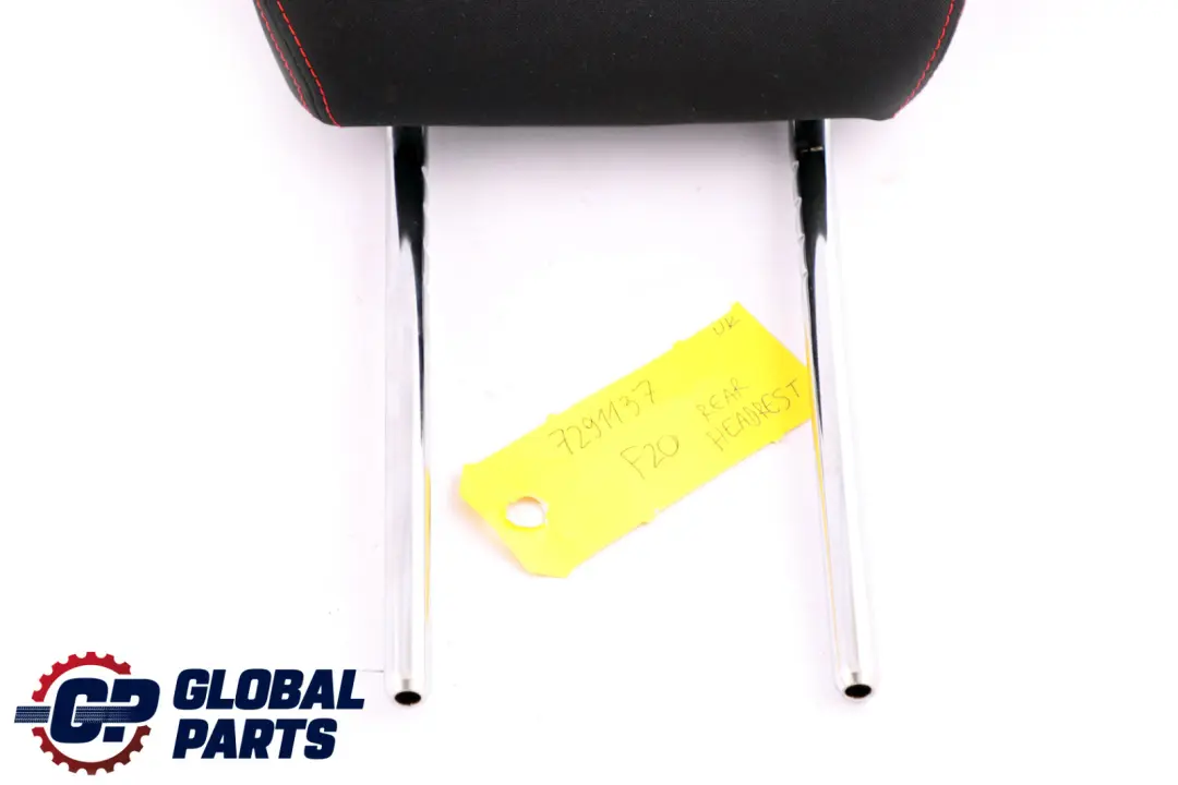 Asiento Trasero Izquierdo Derecho Reposacabezas Tela Antracita Rojo para BMW F20 F30 con número de pieza 7291137 BMW F20 F30 Asiento Trasero Izquierdo Derecho Reposacabezas Tela Antracita Rojo - SKU 7291137 - Número de pieza 7291137
