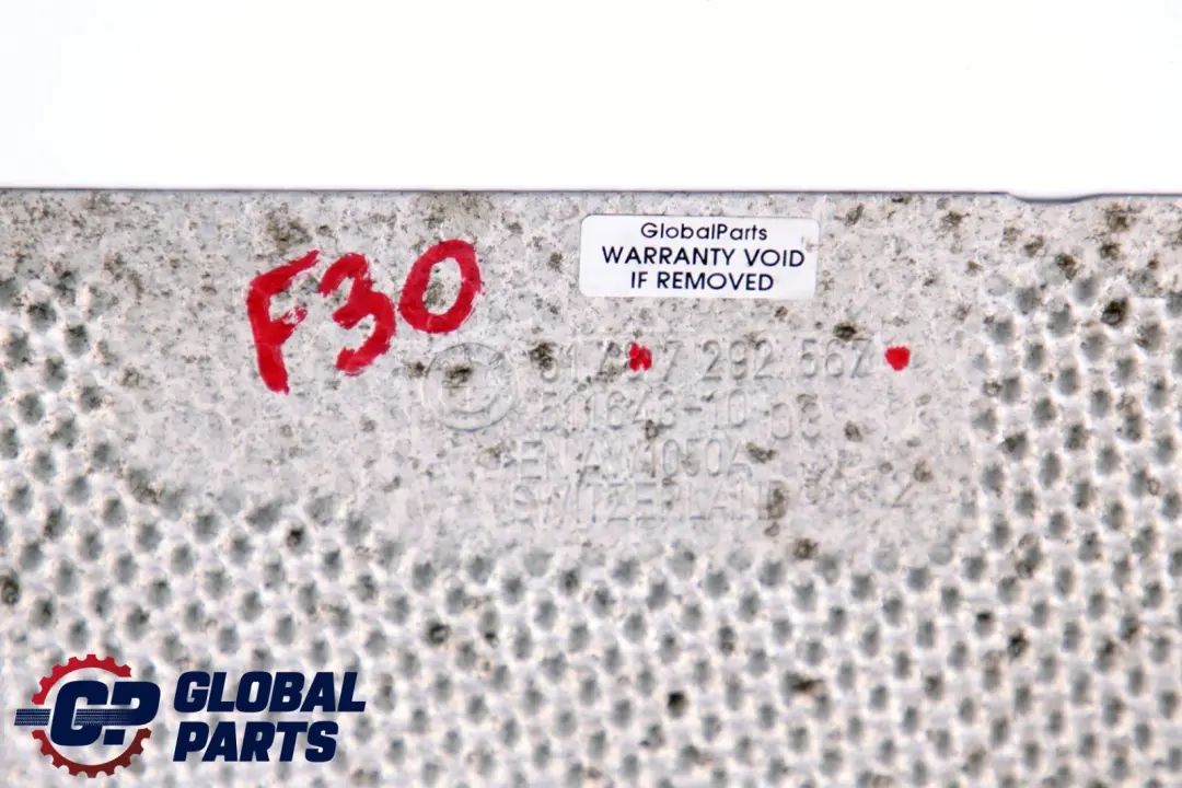 BMW 3 4 Series F30 F31 F32 F33 Thermal Protection Battery Tray - SKU 7292567 - Part number 7292567