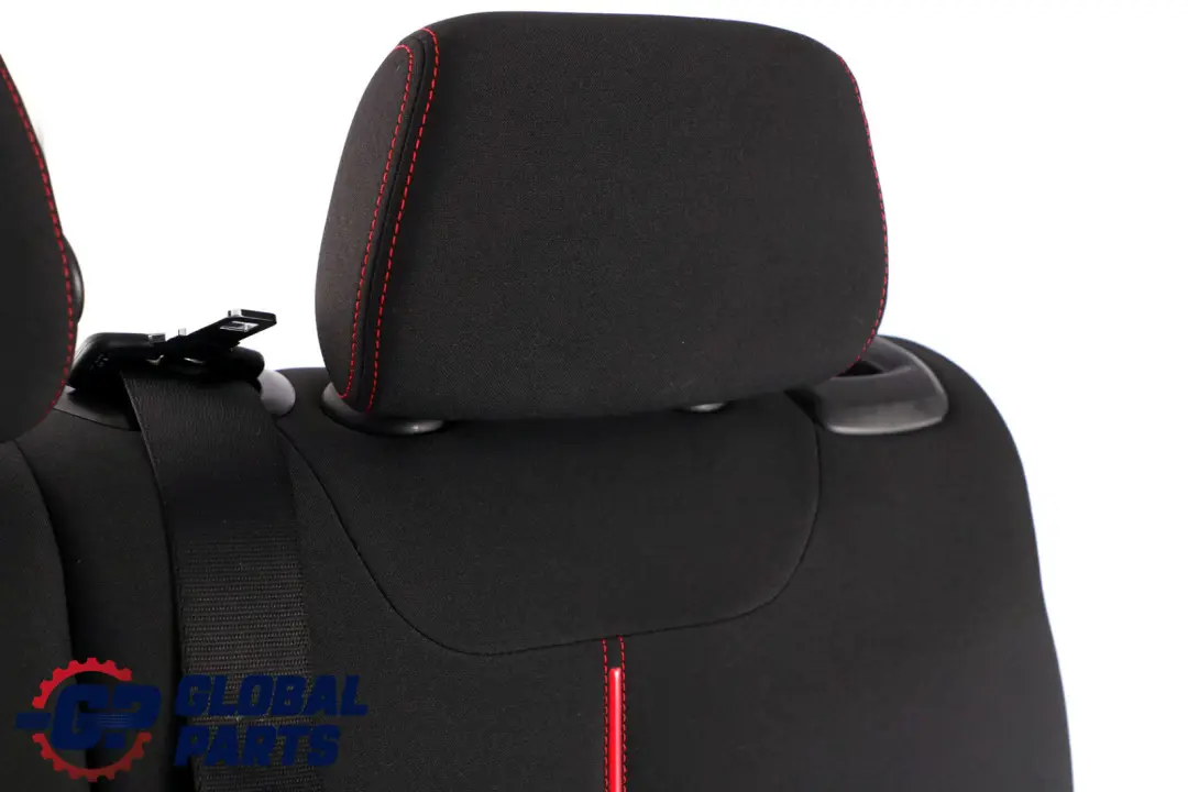 Asiento Trasero Izquierdo Funda Respaldo Tela Negro Rojo para BMW F20 F21 con número de pieza 7292592 BMW F20 F21 Asiento Trasero Izquierdo Funda Respaldo Tela Negro Rojo - SKU 7292592 - Número de pieza 7292592