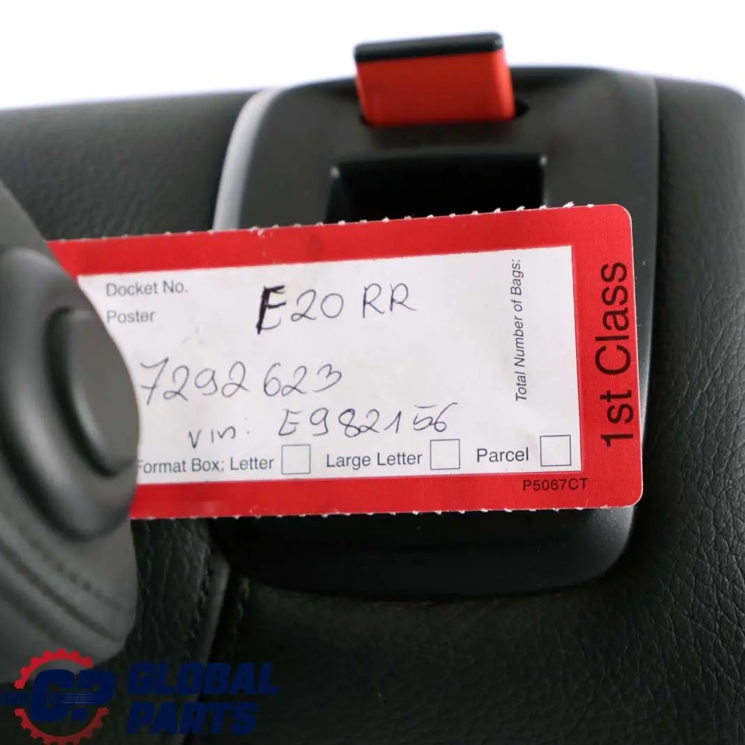 BMW F20 F21 Siege Arriere Gauche Revetement de Dossier Cuir Noir Dakota - SKU 7292623 - Numéro de pièce 7292623