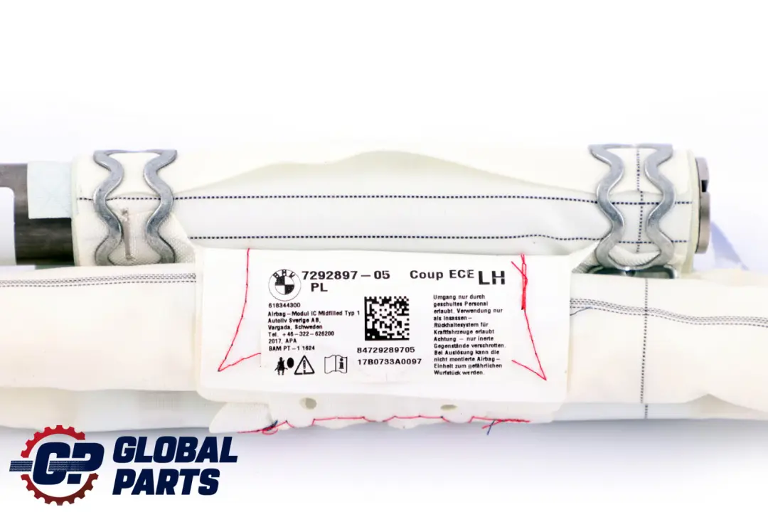  Headliner Air Module BMW F22 F32 F87 M2 F82 M4 Roof Curtain Left N/S - SKU 7292897 - Part number 7292897