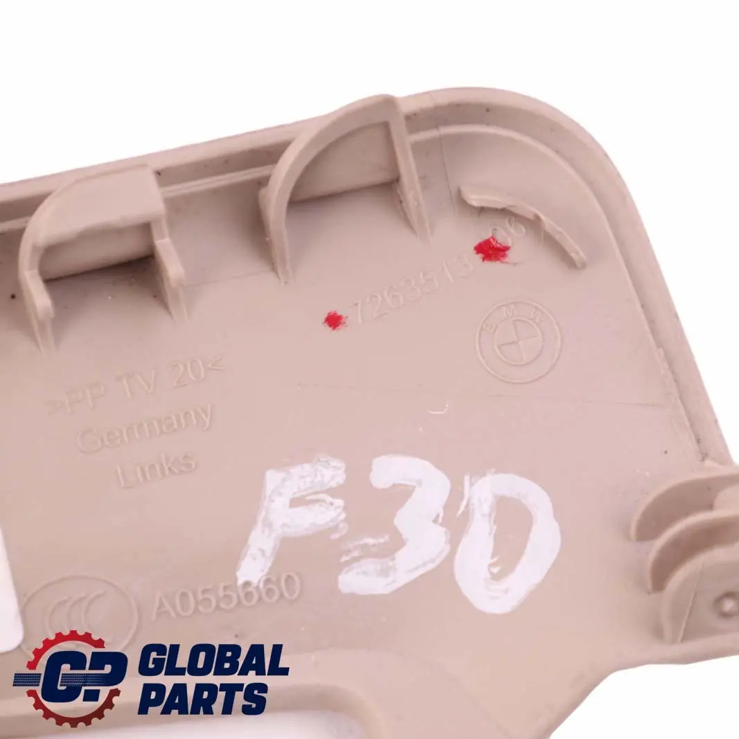 BMW 1 3 er F20 F30 F31 LCI Blende Gurtendbeschlag Links Beige Oyster 7263513 - SKU 7293631 - Teilenummer 7293631