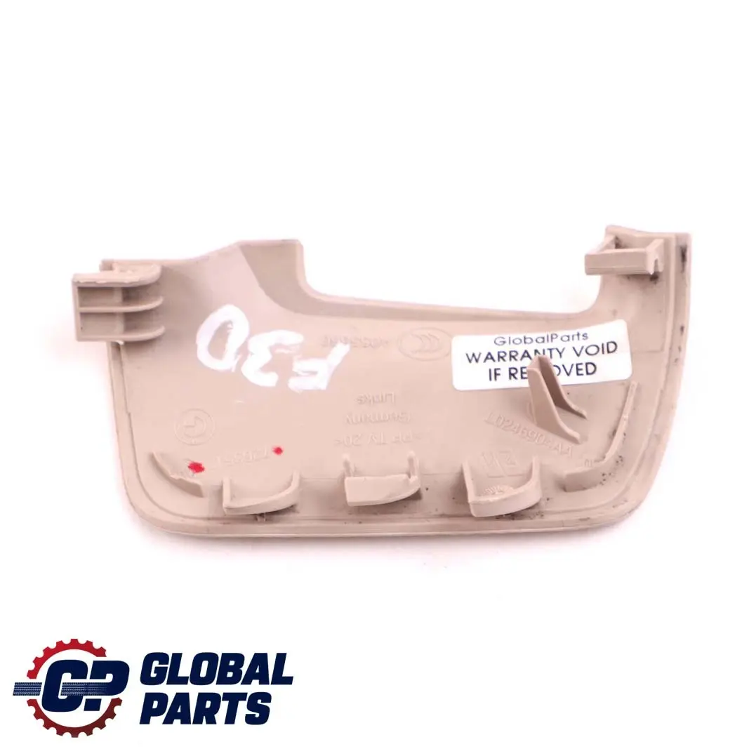 BMW 1 3 Series F20 F30 F31 LCI Cover Seat Belt Catch Left Oyster N/S 7263513 - SKU 7293631 - Part number 7293631