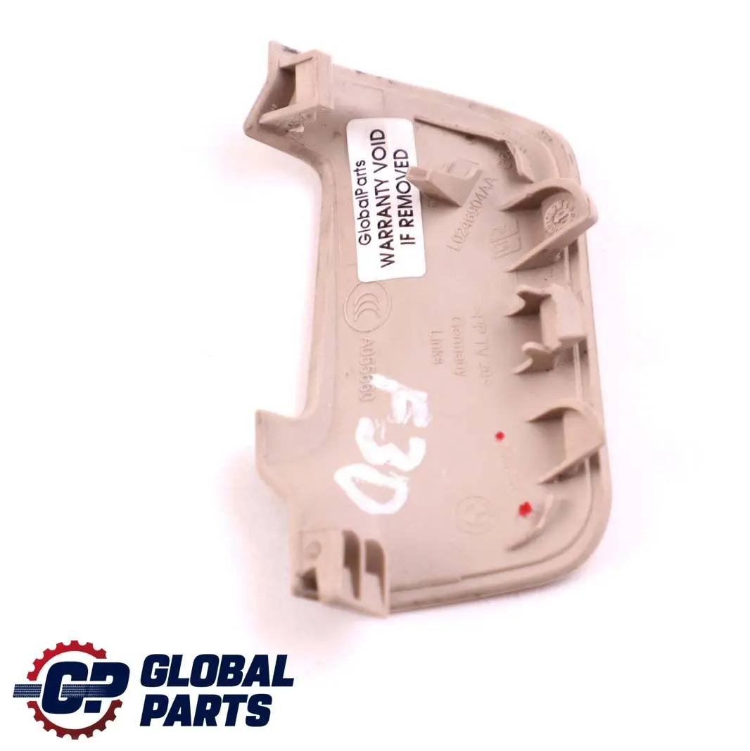 BMW 1 3 Series F20 F30 F31 LCI Cover Seat Belt Catch Left Oyster N/S 7263513 - SKU 7293631 - Part number 7293631