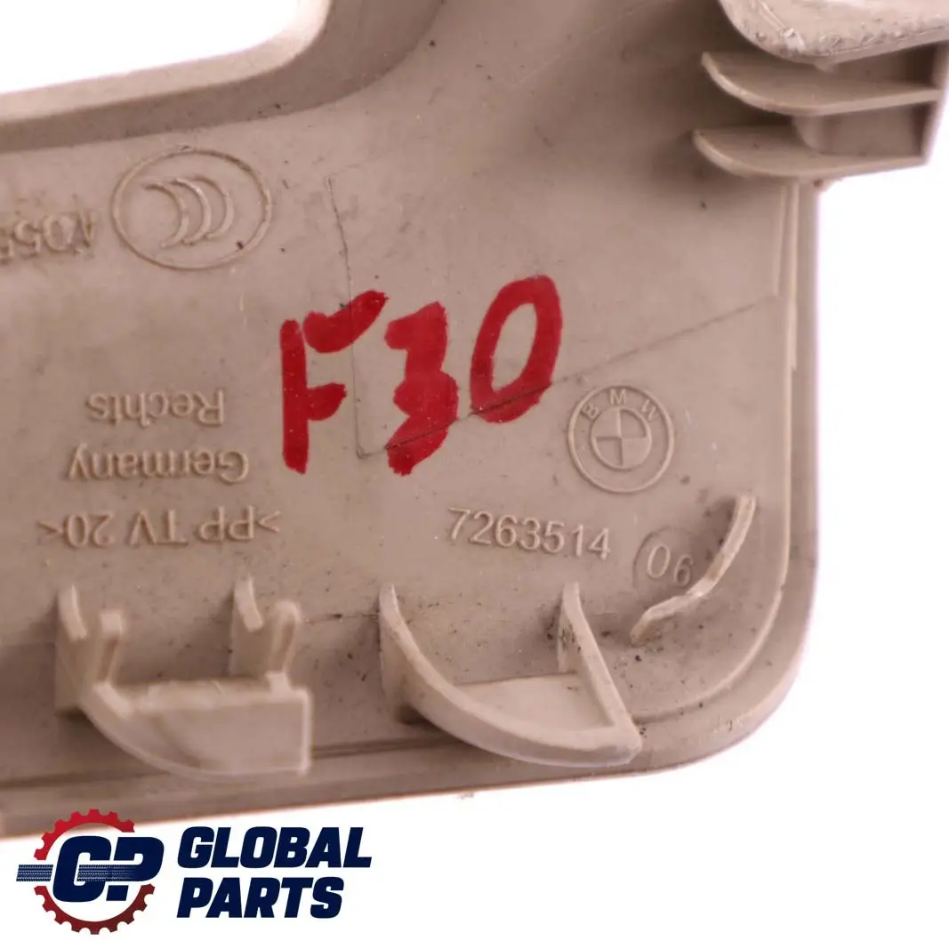 BMW 1 3 Series F20 F30 F31 LCI Cover Seat Belt Catch Right O/S Oyster 7263514 - SKU 7293632 - Part number 7293632