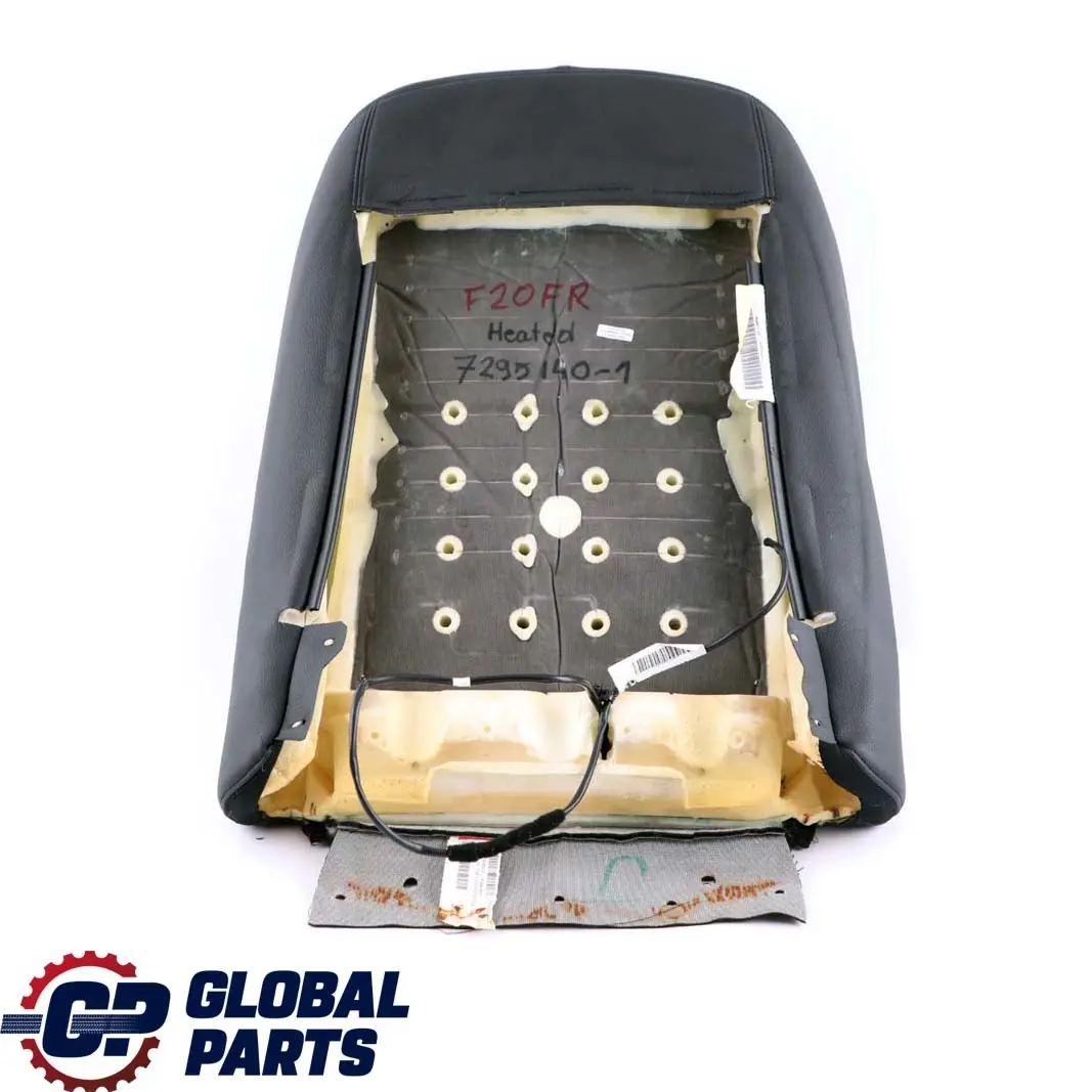 BMW F20 F30 Respaldo asiento deportivo derecho calefactado cuero negro - SKU 7295140-1 - Número de pieza 7295140