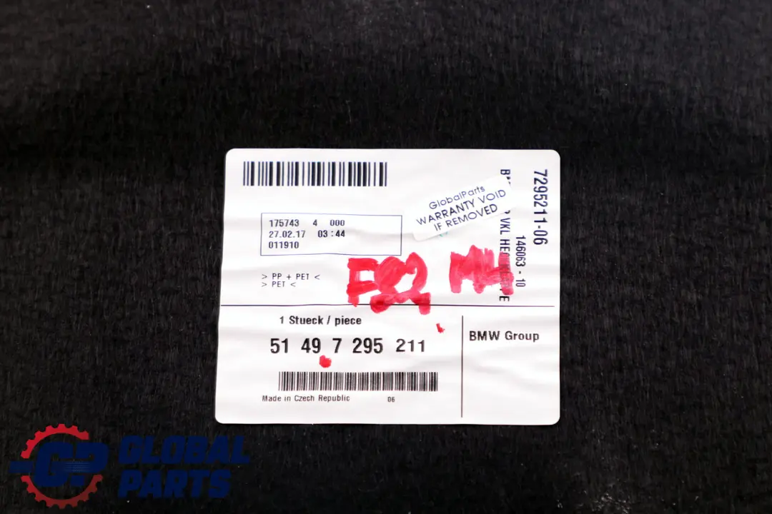 Coperchio bagagliaio posteriore Copertura pannello BMW F32 F82 LCI M4 - SKU 7295211 - Numero di parte 7295211