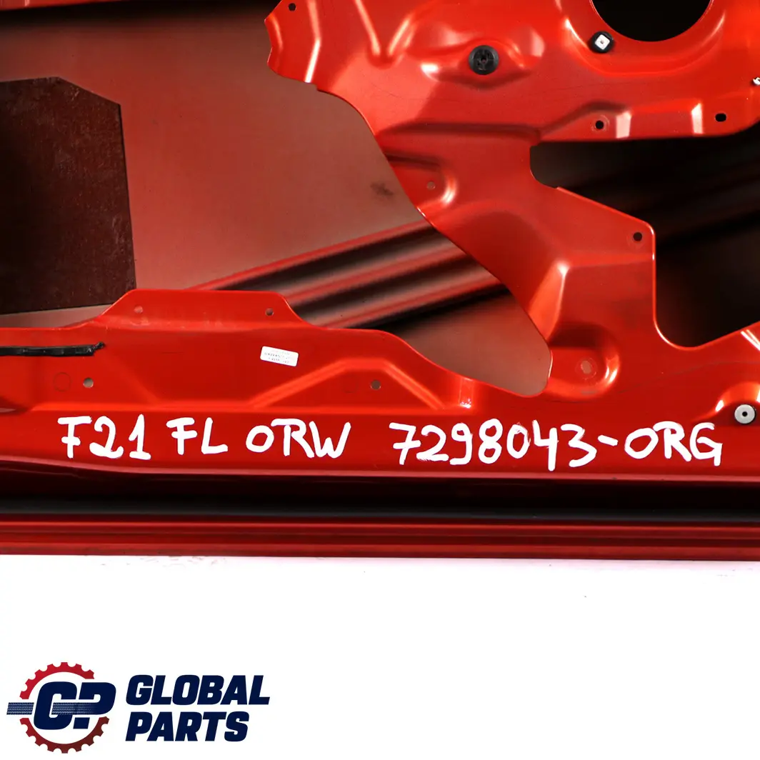 Front Left Door N/S Valencia Orange Metallic - B44 to BMW 1 2 Series F21 F22 F23 with Part number 7298043 BMW 1 2 Series F21 F22 F23 Front Left Door N/S Valencia Orange Metallic - B44 - SKU 7298043-ORG - Part number 7298043