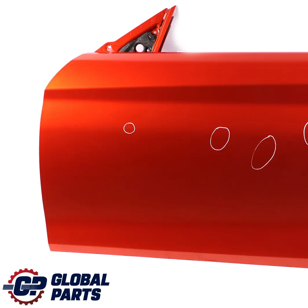 Front Left Door N/S Valencia Orange Metallic - B44 to BMW 1 2 Series F21 F22 F23 with Part number 7298043 BMW 1 2 Series F21 F22 F23 Front Left Door N/S Valencia Orange Metallic - B44 - SKU 7298043-ORG - Part number 7298043