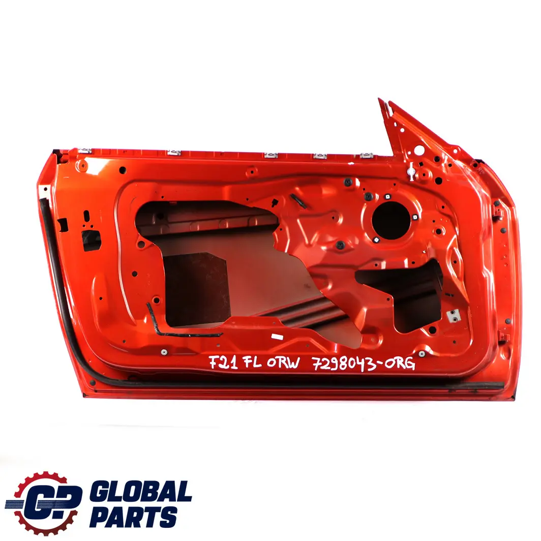 Front Left Door N/S Valencia Orange Metallic - B44 to BMW 1 2 Series F21 F22 F23 with Part number 7298043 BMW 1 2 Series F21 F22 F23 Front Left Door N/S Valencia Orange Metallic - B44 - SKU 7298043-ORG - Part number 7298043