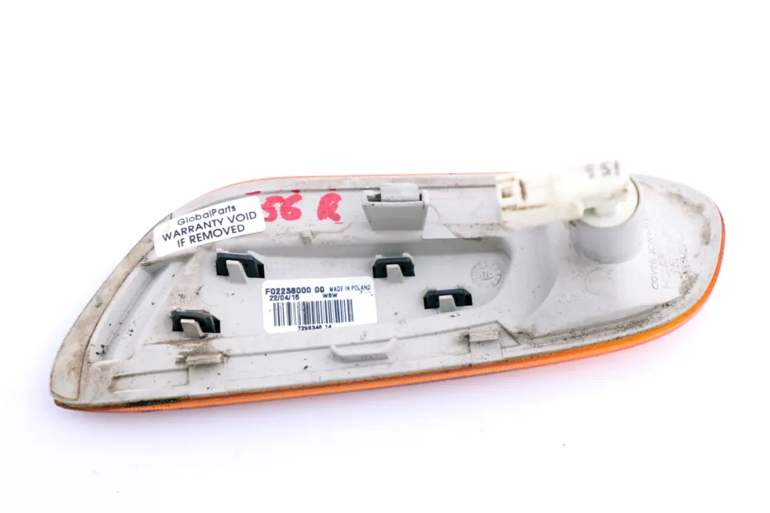 BMW Mini F55 F56 F57 Right O/S Direction Additional Turn Side Indicator Lamp - SKU 7298346 - Part number 7298346