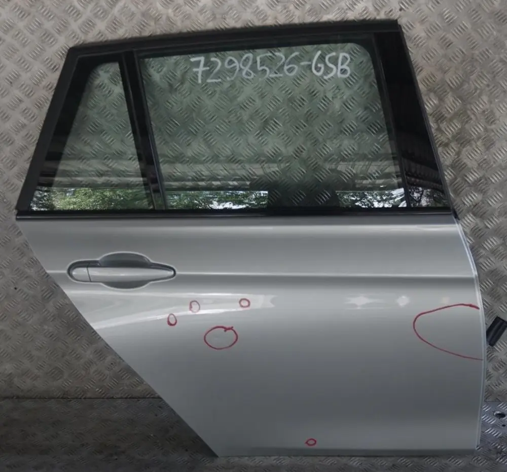 BMW 3 F31 Touring Rear Right Door O/S Glacier Silber Silver Metallic - A83