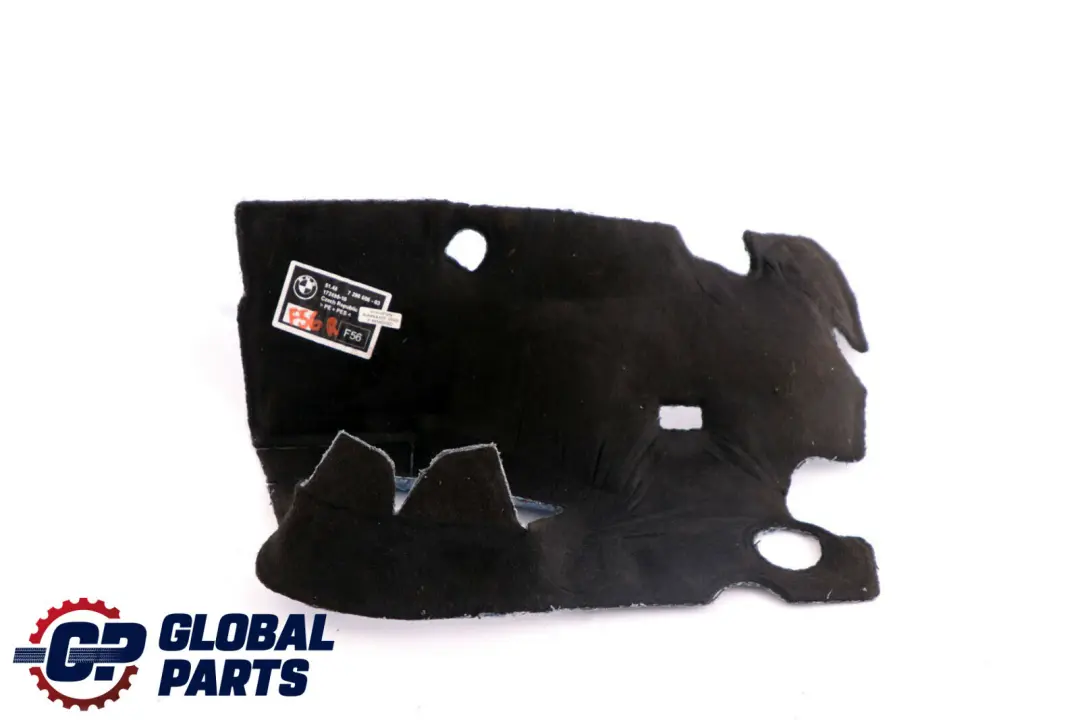 Aislamiento Acustico Paso De Rueda Derecho para Mini Cooper F56 con número de pieza 7298606 Mini Cooper F56 Aislamiento Acustico Paso De Rueda Derecho - SKU 7298606 - Número de pieza 7298606