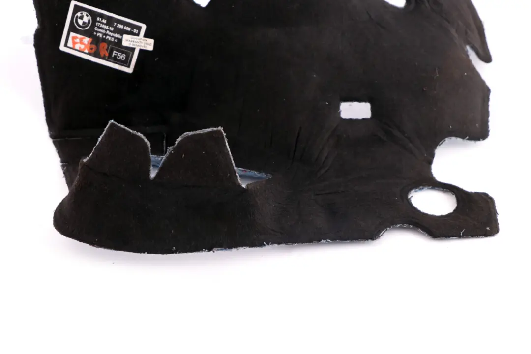 Mini Cooper F56 Aislamiento Acustico Paso De Rueda Derecho - SKU 7298606 - Número de pieza 7298606