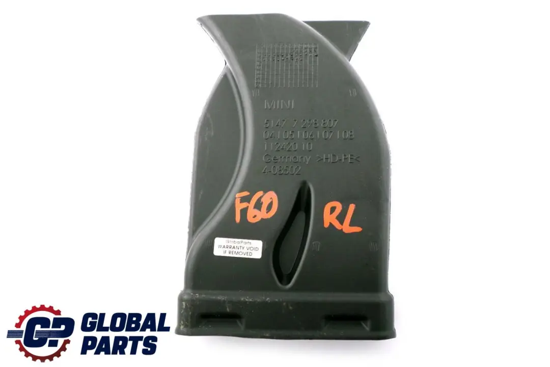 Conduit Espace Arriere Gauche pour Mini Cooper F54 F60 à propos du numéro de pièce 7298807 Mini Cooper F54 F60 Conduit Espace Arriere Gauche - SKU 7298807 - Numéro de pièce 7298807