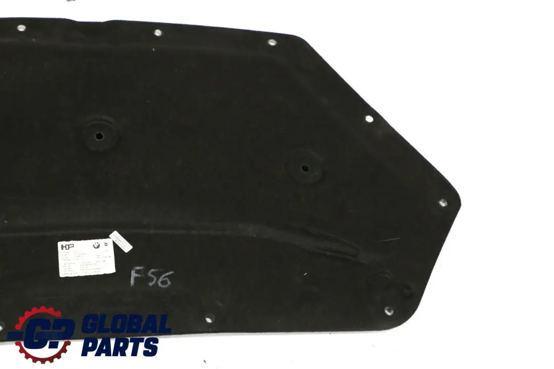 Hood Bonnet Sound Insulating Cover to Mini Cooper F55 F56 F57 Engine with Part number 7298865 Mini Cooper F55 F56 F57 Engine Hood Bonnet Sound Insulating Cover - SKU 7298865 - Part number 7298865