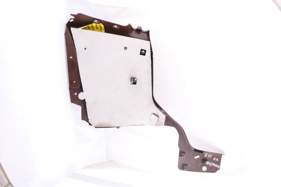 Lateral Side Trim Panel Rear Right O/S Hot Chocolate to BMW MINI Clubman R55 with Part number 7299708 BMW MINI Clubman R55 Lateral Side Trim Panel Rear Right O/S Hot Chocolate - SKU 7299708 - Part number 7299708