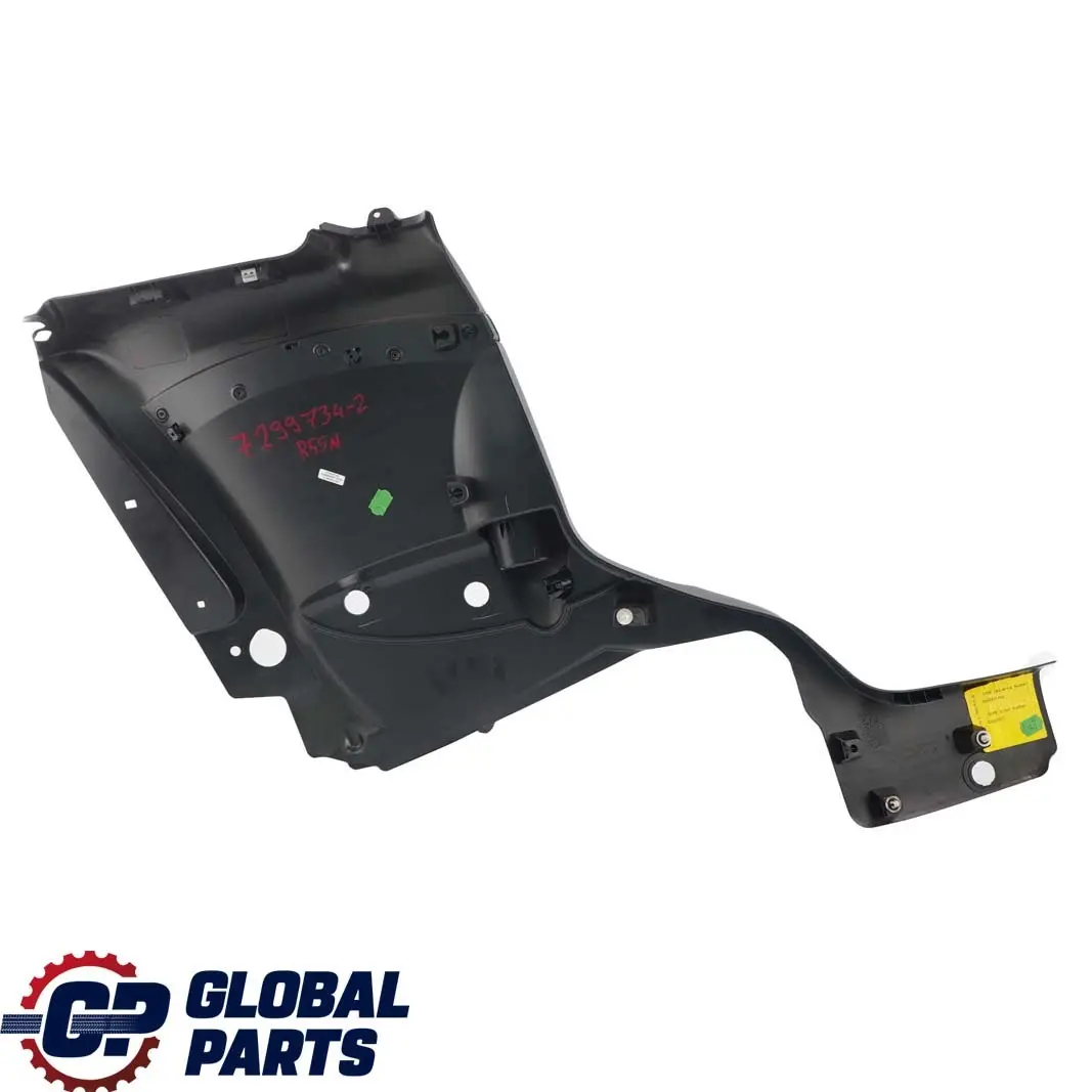 Mini Clubman R55 LCI Lateral Side Trim Panel Rear Right O/S Carbon Piano Black - SKU 7299734-2 - Part number 7299734