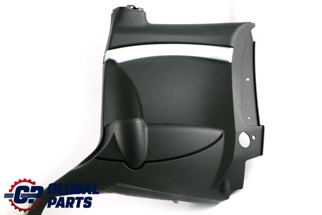 Lateral Side Trim Panel Rear Right O/S Black Silver to BMW Mini Clubman R55 LCI with Part number 7299734 BMW Mini Clubman R55 LCI Lateral Side Trim Panel Rear Right O/S Black Silver - SKU 7299734 - Part number 7299734