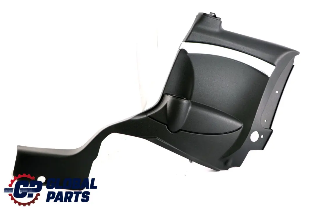 Lateral Side Trim Panel Rear Right O/S Black Silver to BMW Mini Clubman R55 LCI with Part number 7299734 BMW Mini Clubman R55 LCI Lateral Side Trim Panel Rear Right O/S Black Silver - SKU 7299734 - Part number 7299734